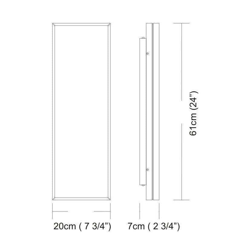 Plafonnier rectangulaire Linea par ZANEEN design