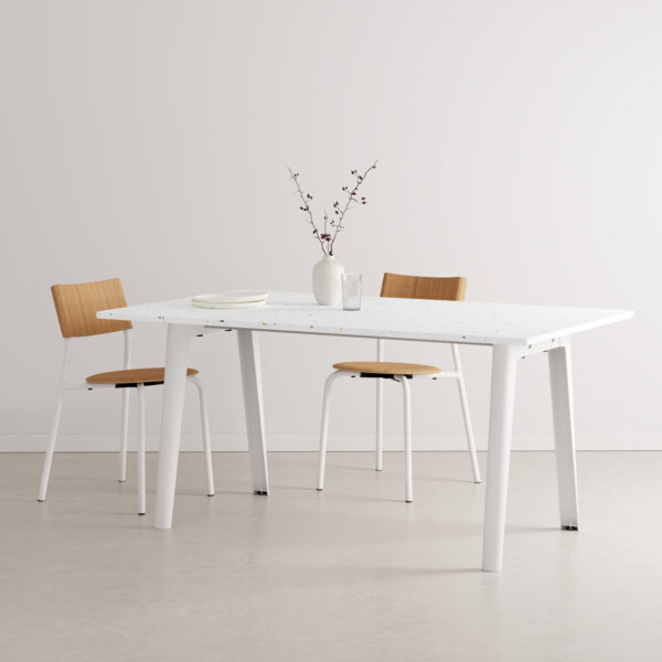 New Modern Dining Table with Recycled Plastic Top by Tiptoe