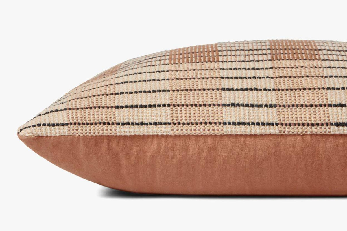 Onofre Pal0010 Ivory / Brown Pillow by Amber Lewis × Loloi