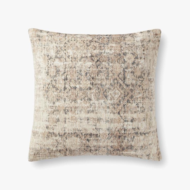 Larkspur Pal0014 Antique Ivory / Graphite Pillow by Amber Lewis × Loloi