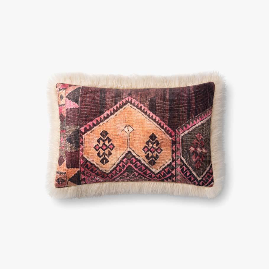 P0797 Multi / Ivory Pillow by Loloi