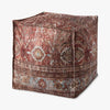PF0006 Red / Multi Pouf by Loloi