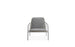 Chaise longue à dossier bas Pad (cadre en acier gris) par Normann Copenhagen