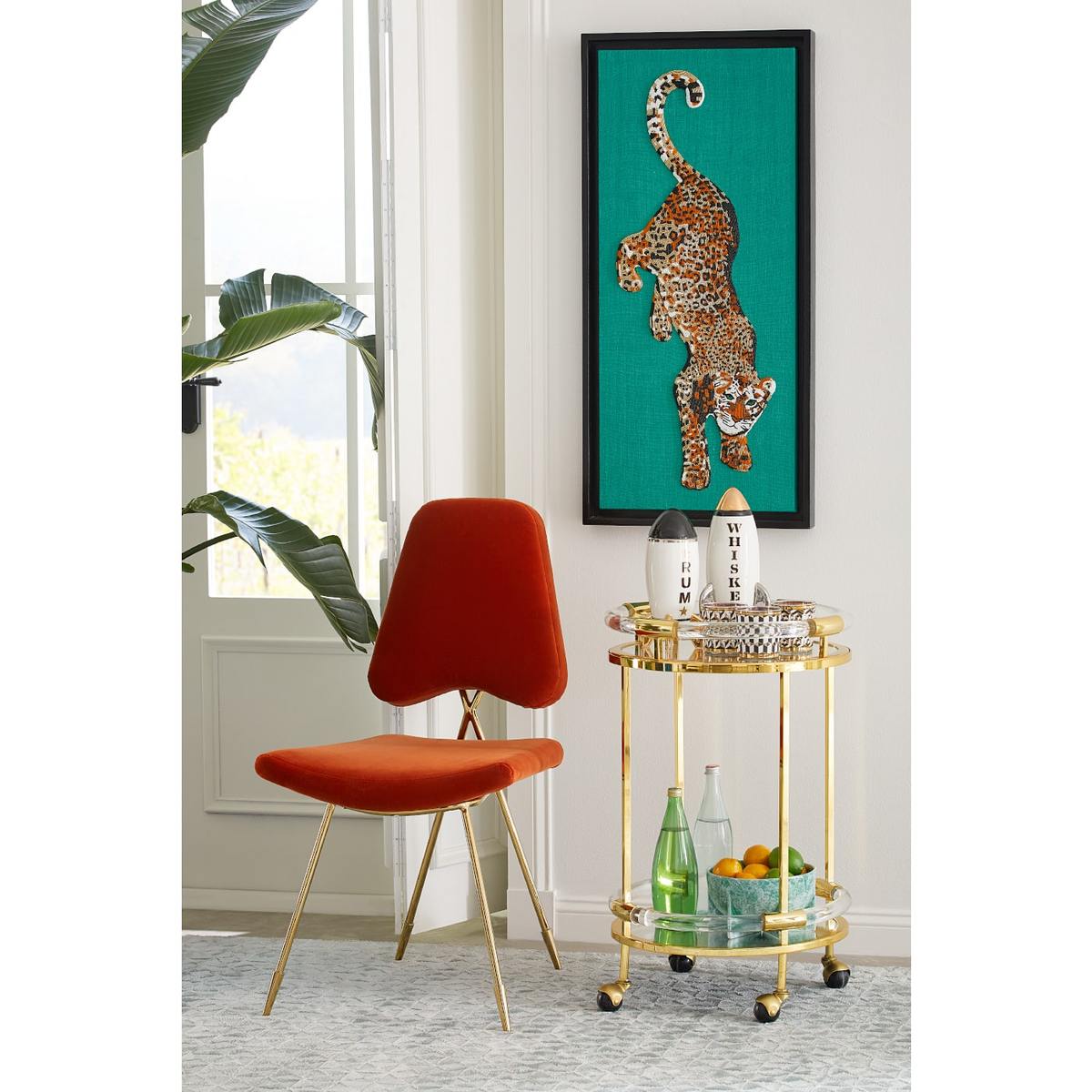 Jacques Round Bar Cart by Jonathan Adler