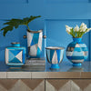 Torino Fractal Vase - Blue by Jonathan Adler
