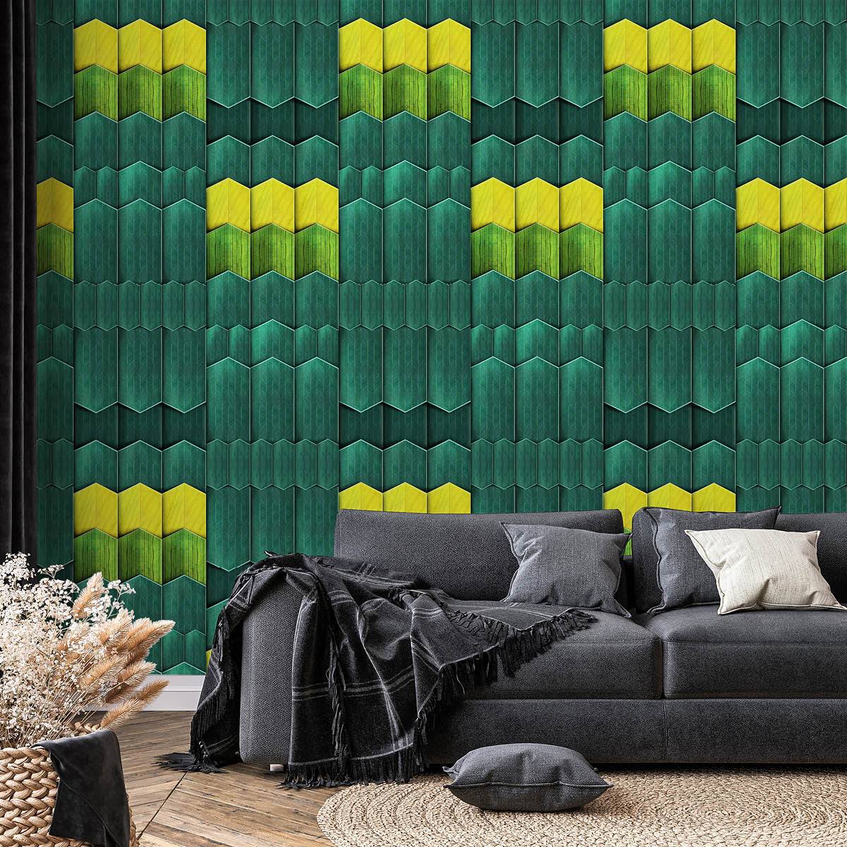 SUZ-06 Yellow Edge wallpaper by Suzan Hijink for NLXL