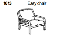 Easy Chair 1613 by Dyrlund