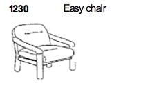 Easy Chair 1230 by Dyrlund