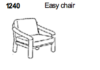 Easy Chair 1240 by Dyrlund