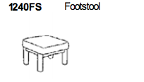 Footstool 1240 by Dyrlund