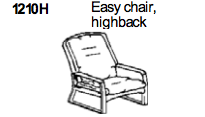 Easy Chair Highback 1210 by Dyrlund