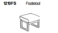 Footstool 1210 by Dyrlund