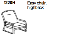 Easy Chair Highback 1220 by Dyrlund