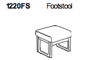 Footstool 1220 by Dyrlund