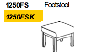 Footstool 1250 by Dyrlund
