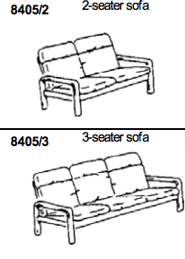 Sofa 8405 by Dyrlund