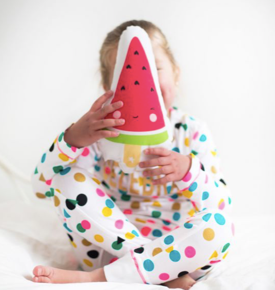 Little Watermelon Popsicle Cushion by A Little Lovely Company