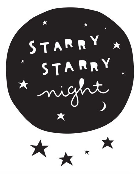 Starry Night Wall Stickers by A Little Lovely Company