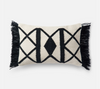P0503 Black / Ivory Pillow by Loloi