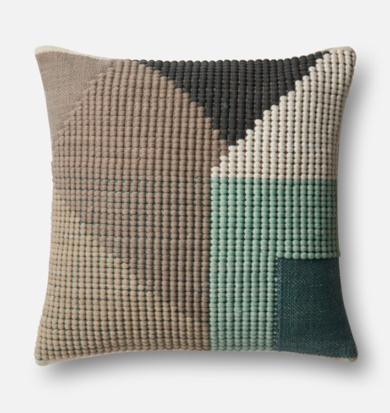 P0504 Teal / Multi Pillow by Loloi