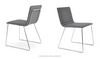 Chaise de salle à manger en fil métallique avec poignée Corona - Entièrement rembourrée par Soho Concept