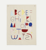 Alphabet Fabric Poster by Ferm Living