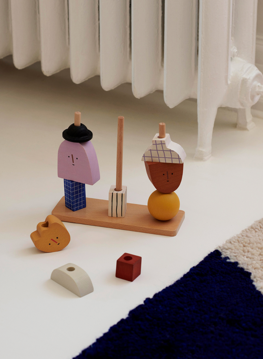 Character Stacking Blocks by Ferm Living