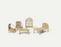 Rattan Dollhouse Furniture 5pcs by Ferm Living