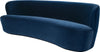 Stay Sofa - Fully Upholstered, Oval, 240x94, Black Base by Gubi