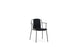 Studio Armchair Front Upholstery Black Steel by Normann Copenhagen