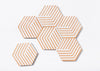 Table Tiles Optic Coasters by Areaware