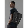 Bailey Co Richmond Convertible Pannier Backpack in Black worn on model