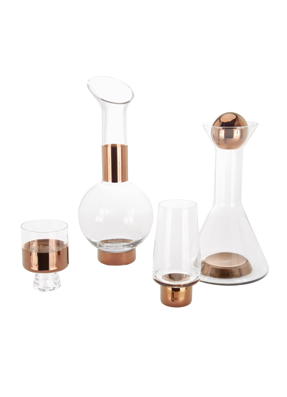Tank Low Ball Glasses Copper Set of Two by Tom Dixon