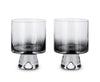 Tank Low Ball Glasses Black Set of Two by Tom Dixon