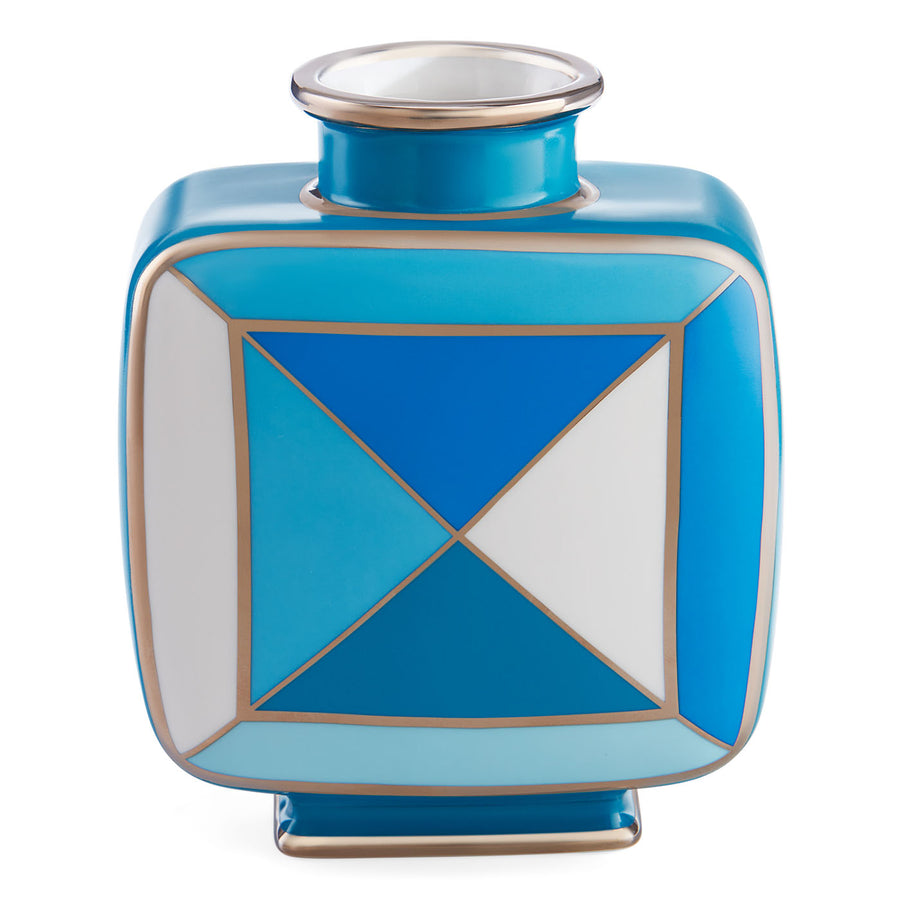 Torino Squares Vase - Blue by Jonathan Adler