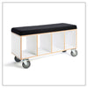Bench Box with Gray Upholstery by Offi
