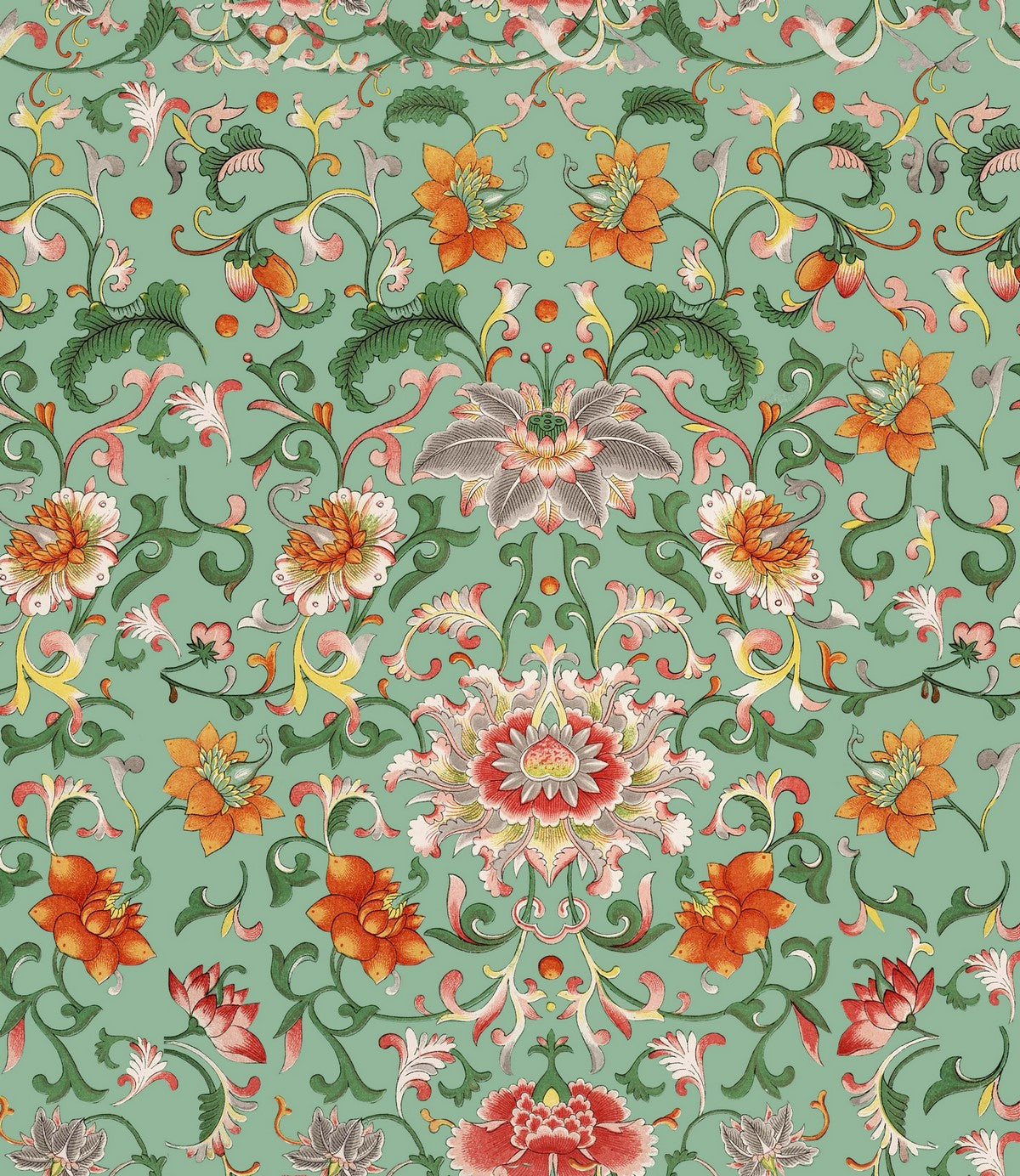 CHINESE FLORAL Wallpaper by Mindthegap