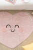 Happy Heart Washable Rug by Lorena Canals