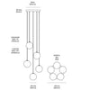 Glass 120. 05 Chandelier by Anony