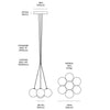 Glass 120R. 07R Chandelier by Anony