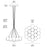 Glass 120R. 19R Chandelier by Anony