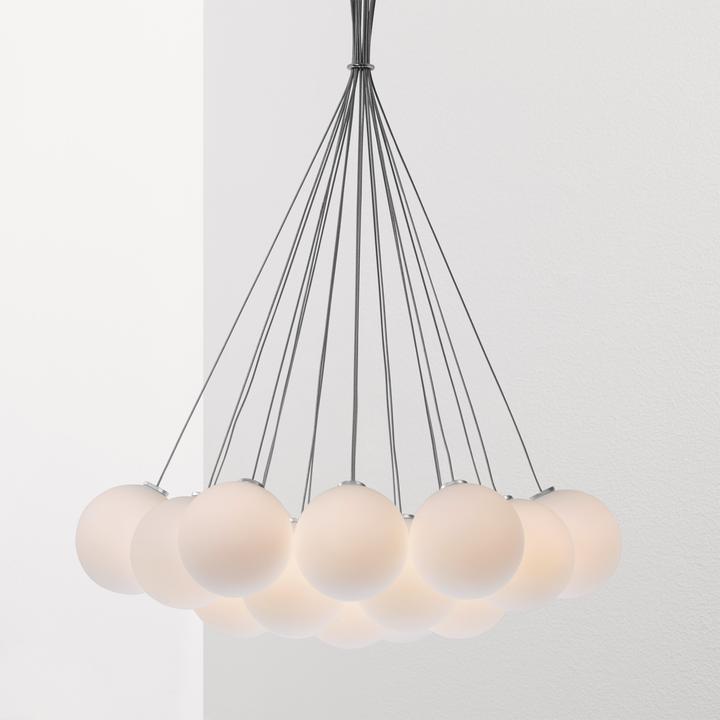 Glass 120R. 19R Chandelier by Anony