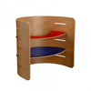 Child's wooden chair by Architectmade, designed for kids, with a sleek natural finish and simple modern style.