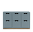 Snow Series of 2, 3, 4 and 6 Drawers by Asplund