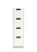 Snow Series of 2, 3, 4 and 6 Drawers by Asplund