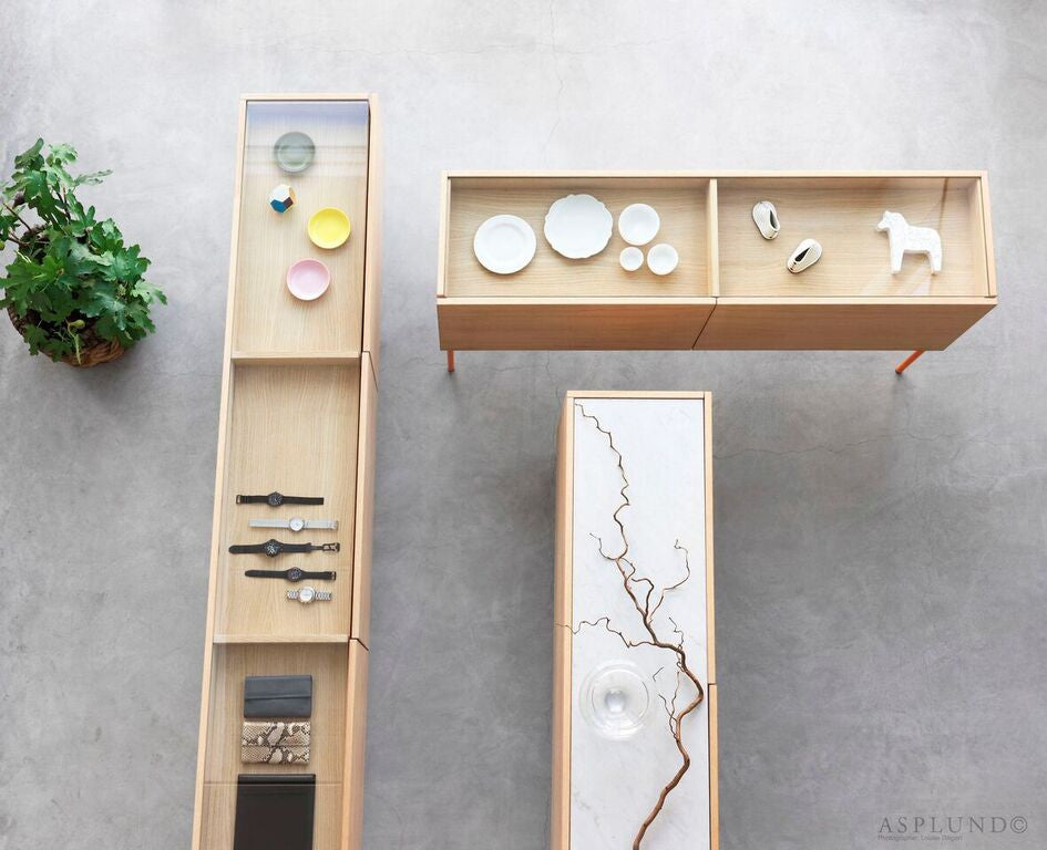 Luc 160 Sideboard with 4 Doors and Stone Top by Asplund
