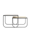 Table Basse Tati Carrée avec Plateau en Verre - Haute et Basse par Asplund