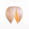 Red Birch Gladys Pendant light by Atelier Cocotte, featuring a white fabric shade and elegant lighting design.