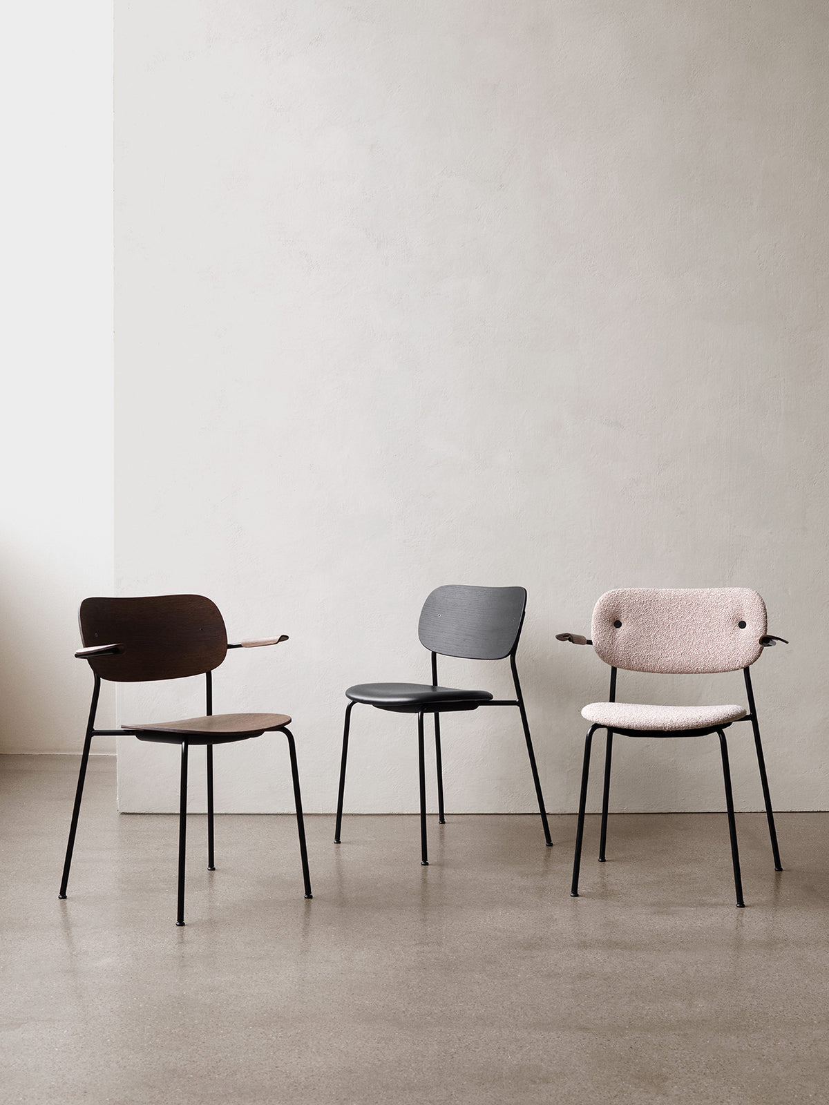 Co Dining Chair with Armrest - Black by Audo Copenhagen