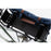 Bailey Co Richmond Convertible Pannier Backpack for Bicycle in Navy slide rack mount top view on bike